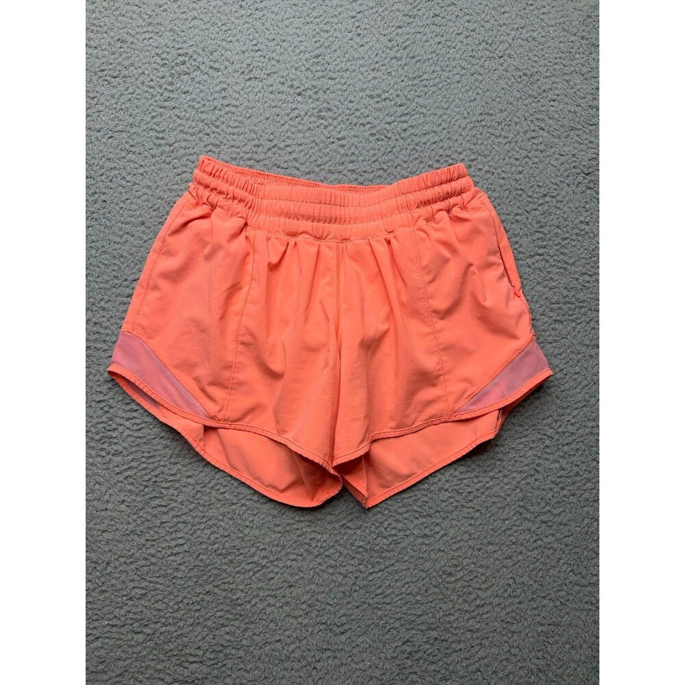 Lululemon Hotty Hot Short II size 6 tall pop orange